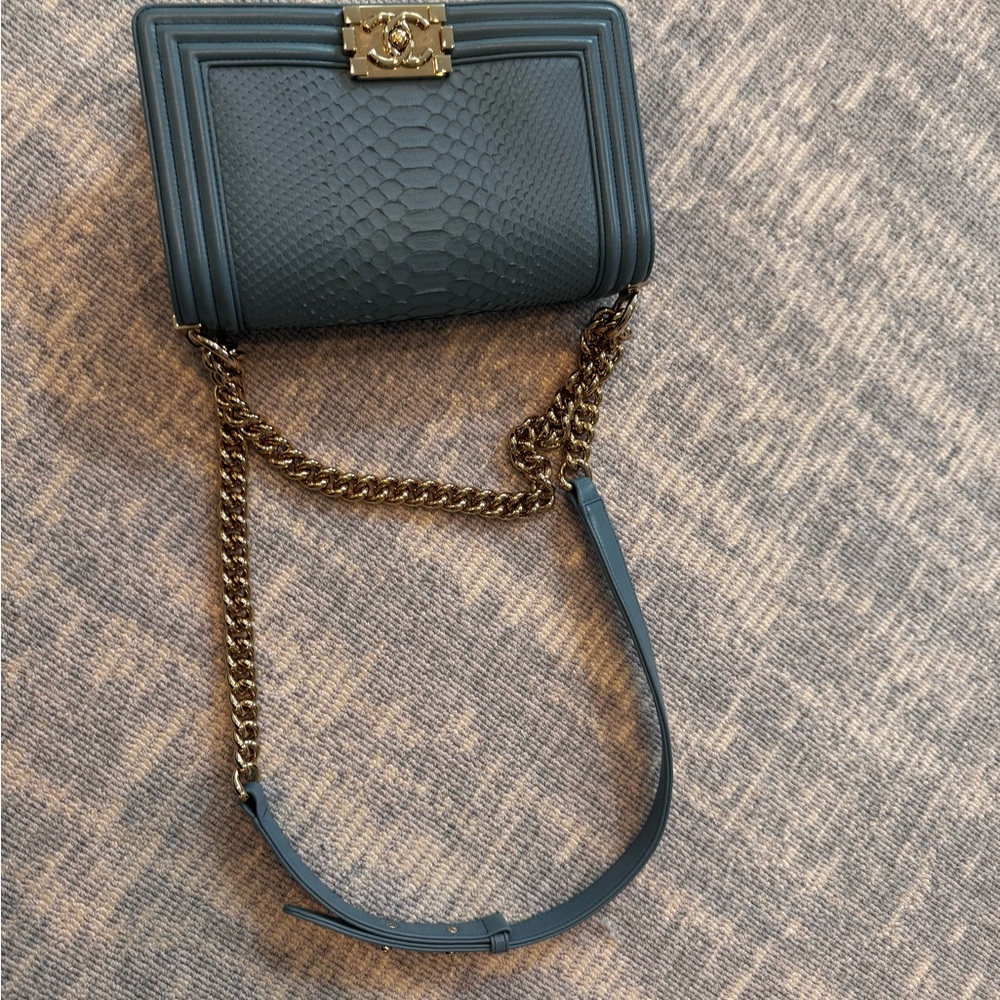 CHANEL Black Crossbody Bag with Gold Chain
